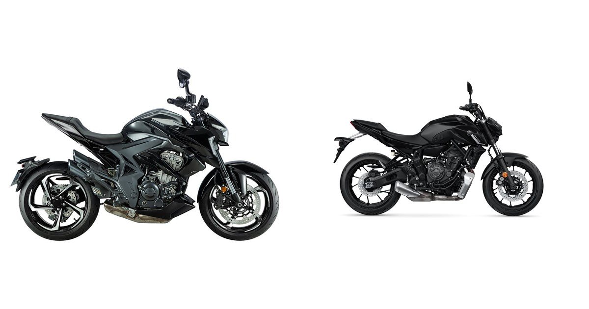 Zontes 350 R1 2023 vs Yamaha MT-07 Pure 2023