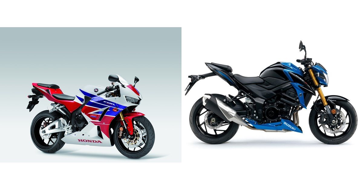 Honda CBR600RR 2016 vs Suzuki GSX-S750 2017