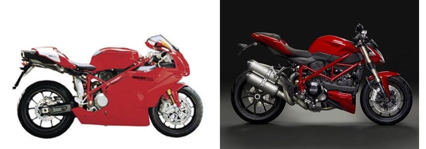 u Motorrad Vergleich Ducati 749 R 2006 vs. Ducati