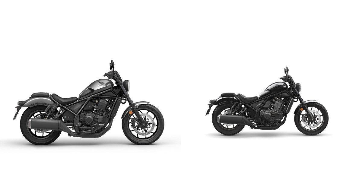 Motorrad Vergleich Honda CMX1100 Rebel DCT 2024 vs. Honda CMX1100 Rebel