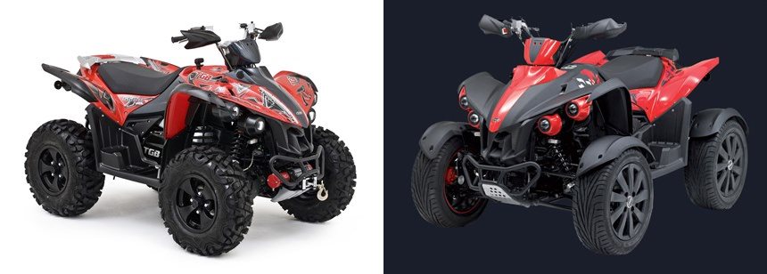 Target 550 Motorrad Vergleich TGB Target 550 4x4 IRS 2015 vs. TGB Gunner 550 2012