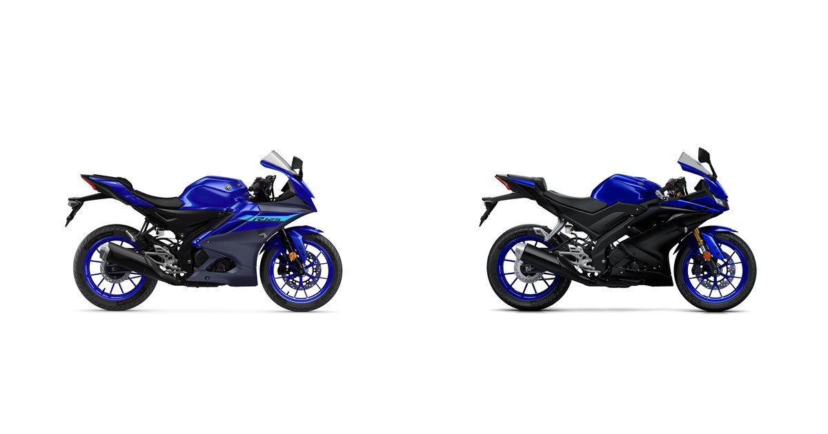 Smart R125 Motorrad Vergleich Yamaha R125 2024 vs. Yamaha R125 2019