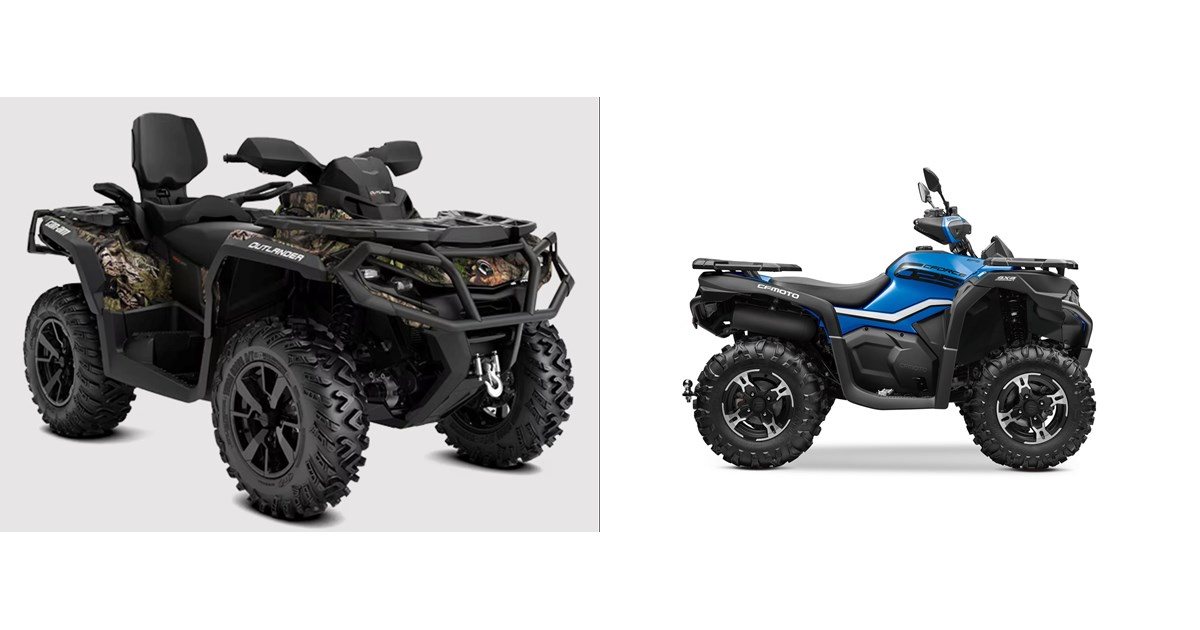 Motorrad Vergleich CanAm Outlander Max XT 650 2023 vs. CFMOTO CFORCE 625 DL 4X4 EPS LOF 2022