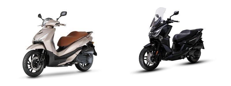 Motorrad Vergleich Sym HD 300 2023 vs. Sym Joyride 300 2023