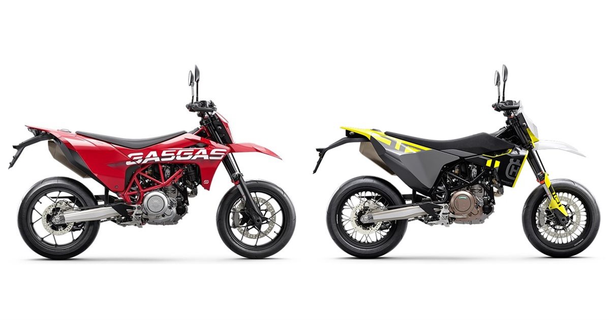 Motorrad Vergleich GASGAS SM 700 2024 vs. Husqvarna 701 Supermoto 2023