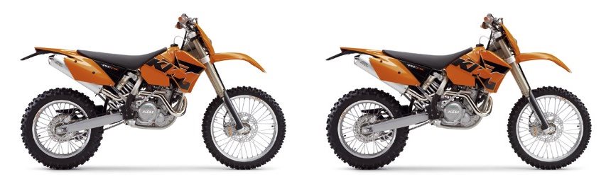 KTM 525 MXC Desert Racing 2007 vs KTM 525 EXC 2005