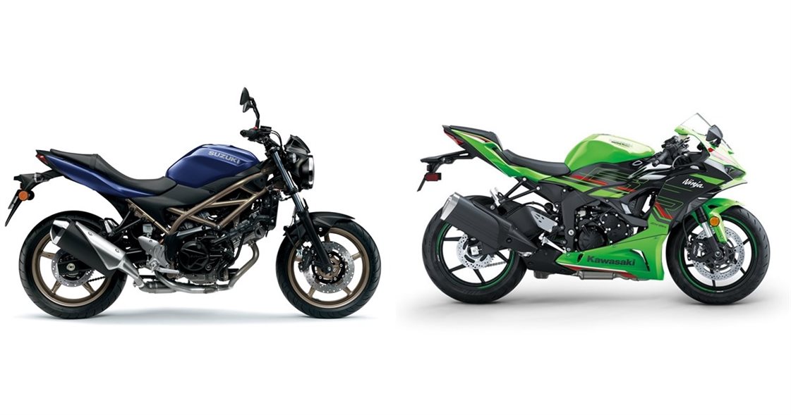 Suzuki SV 650 2023 vs Kawasaki Ninja ZX-6R 2024