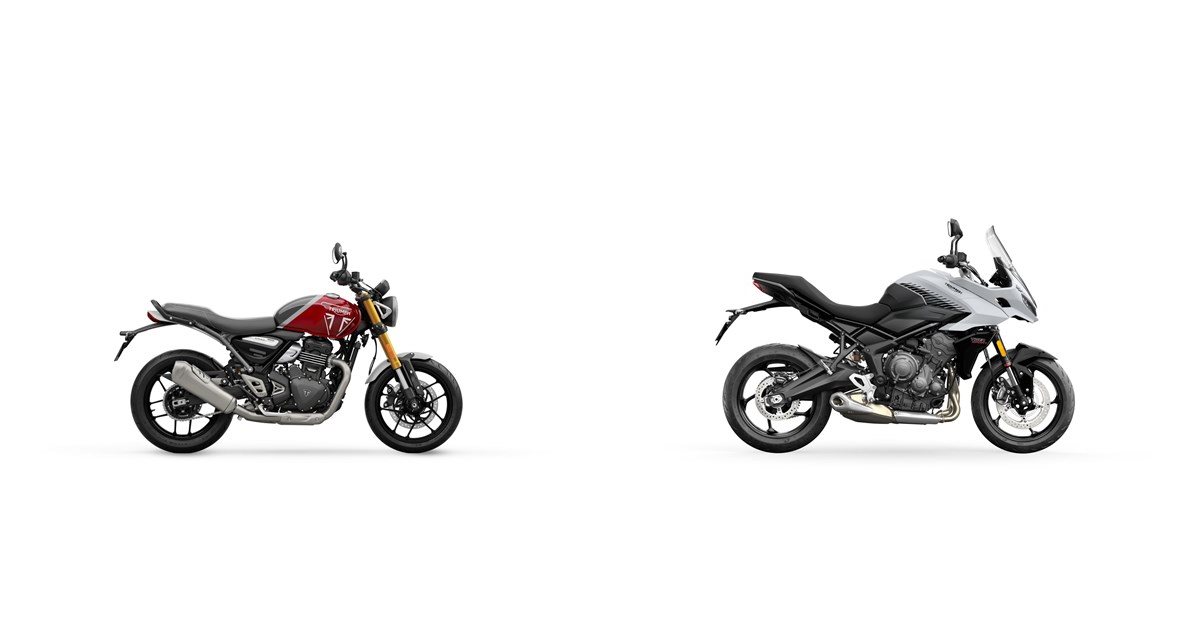 Motorrad Vergleich Triumph Speed 400 2024 vs. Triumph Tiger Sport 660 2024