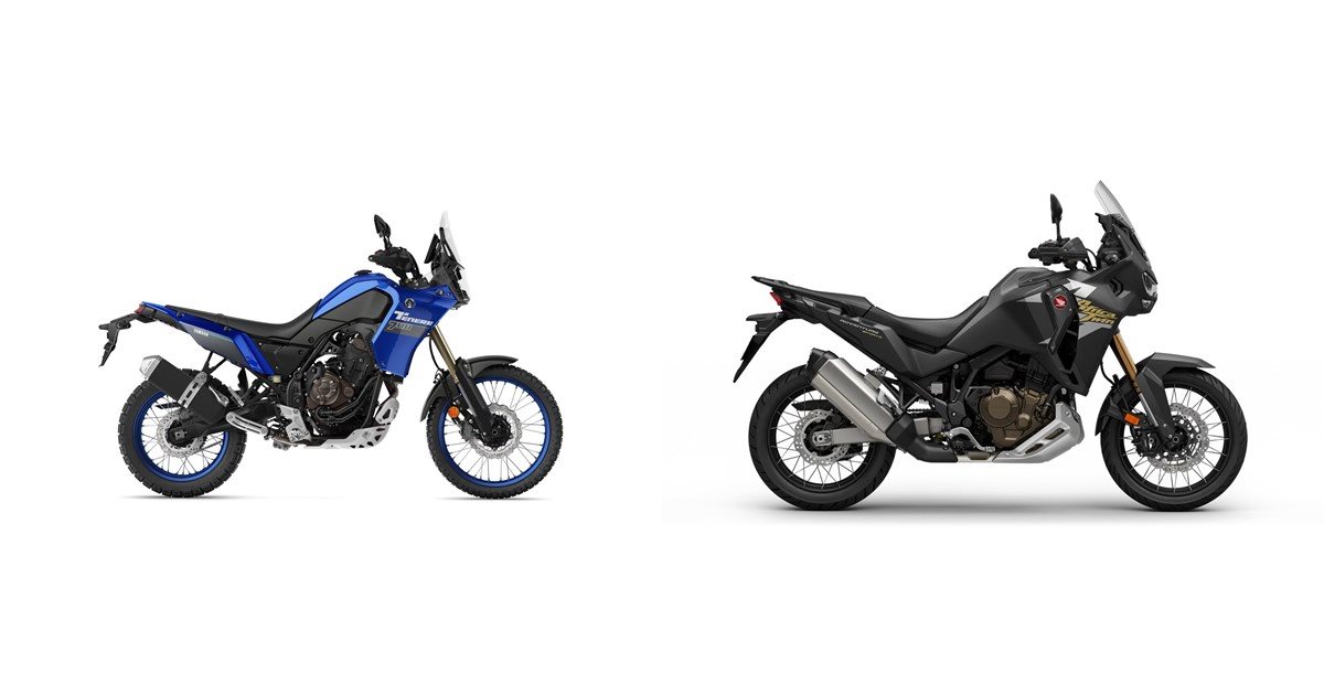 Motorrad Vergleich Yamaha Tenere 700 2024 vs. Honda CRF1100L Africa Twin Adventure Sports 2024