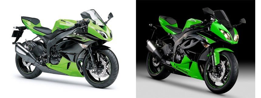 Kawasaki Ninja ZX-6R 2011 vs Kawasaki Ninja ZX-6R 2012