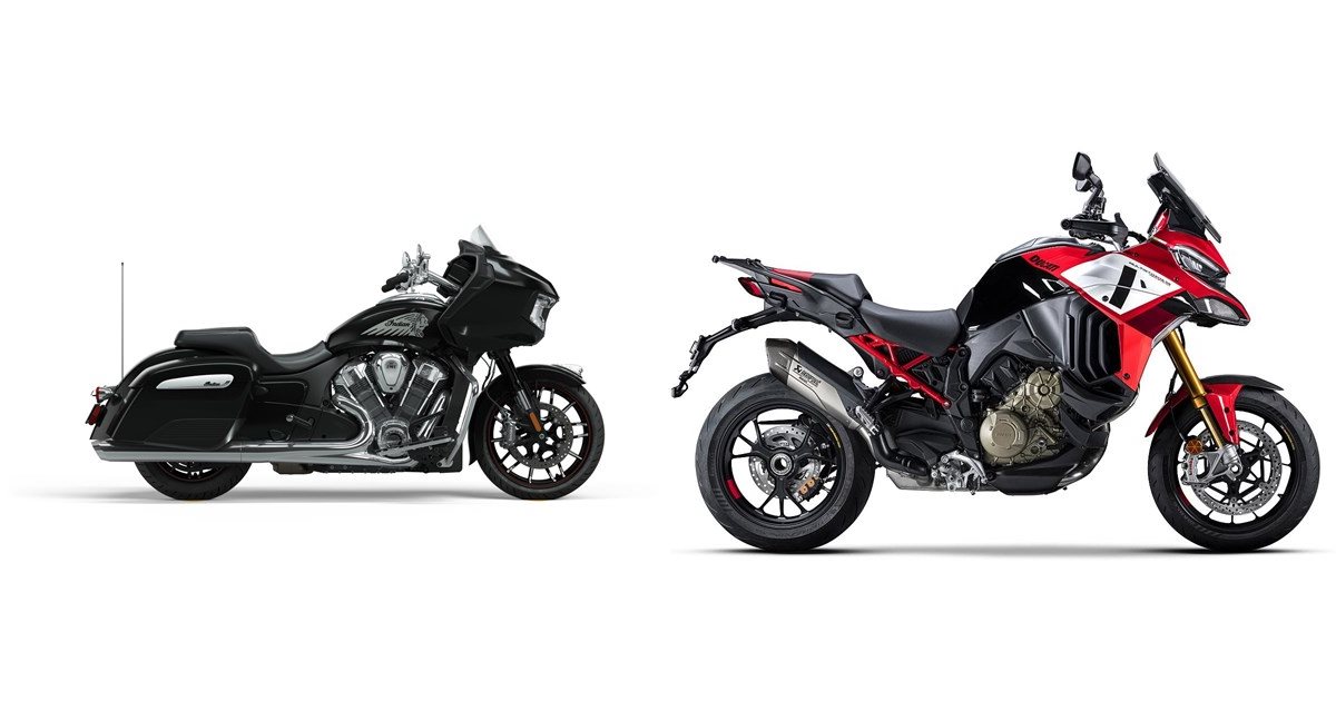 Motorrad Vergleich Indian Challenger Limited 2022 vs. Ducati