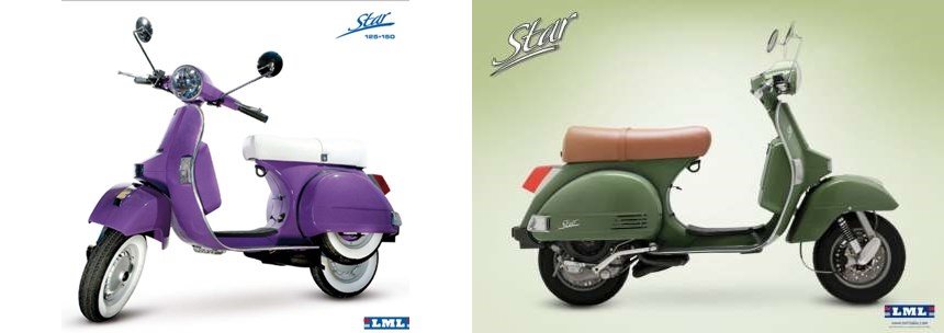Lml Limited LML Star 125 2-T 2010 vs LML Star 200 4-T 2012
