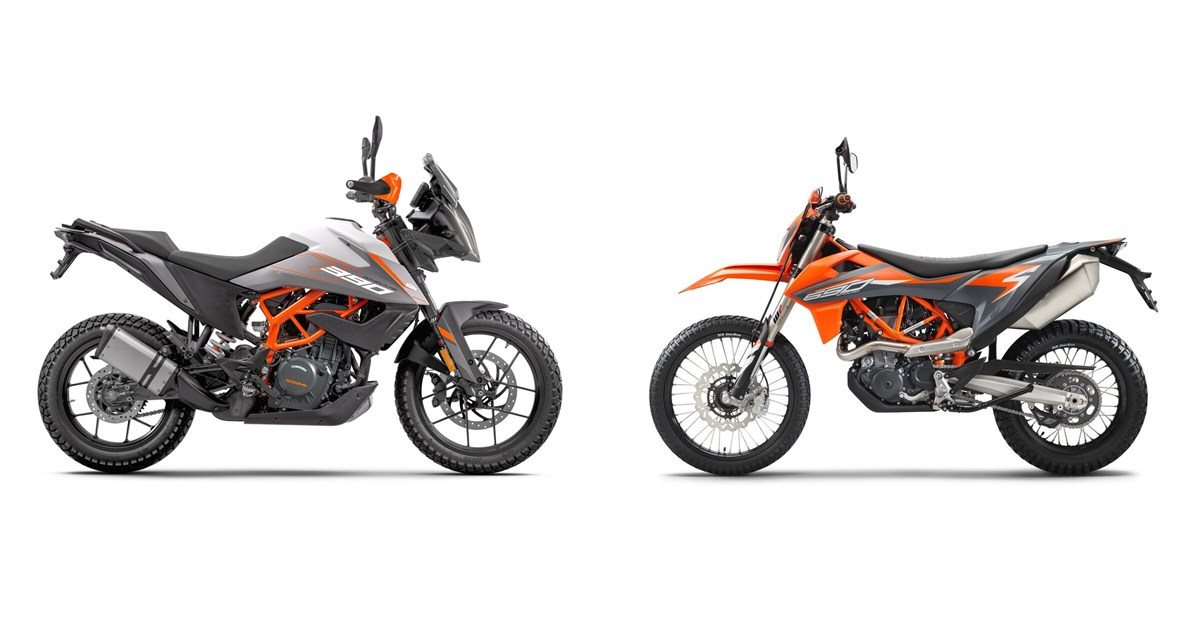 Motorrad Vergleich KTM 390 Adventure 2024 vs. KTM 690 Enduro R 2021