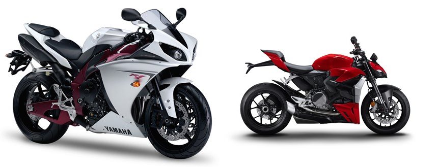 〜 Yamaha R1 2009 vs Ducati Streetfighter V2 2022