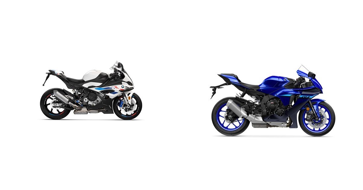 Motorrad Vergleich BMW S 1000 RR 2024 vs. Yamaha R1 2024