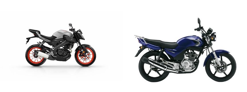 Yamaha MT-125 2019 vs Yamaha YBR 125 2007