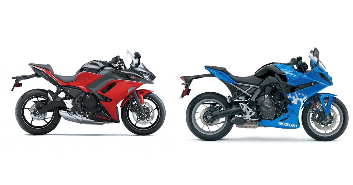 Kawasaki Ninja 650 40th Anniversary 2024 vs Suzuki GSX-8R 2024
