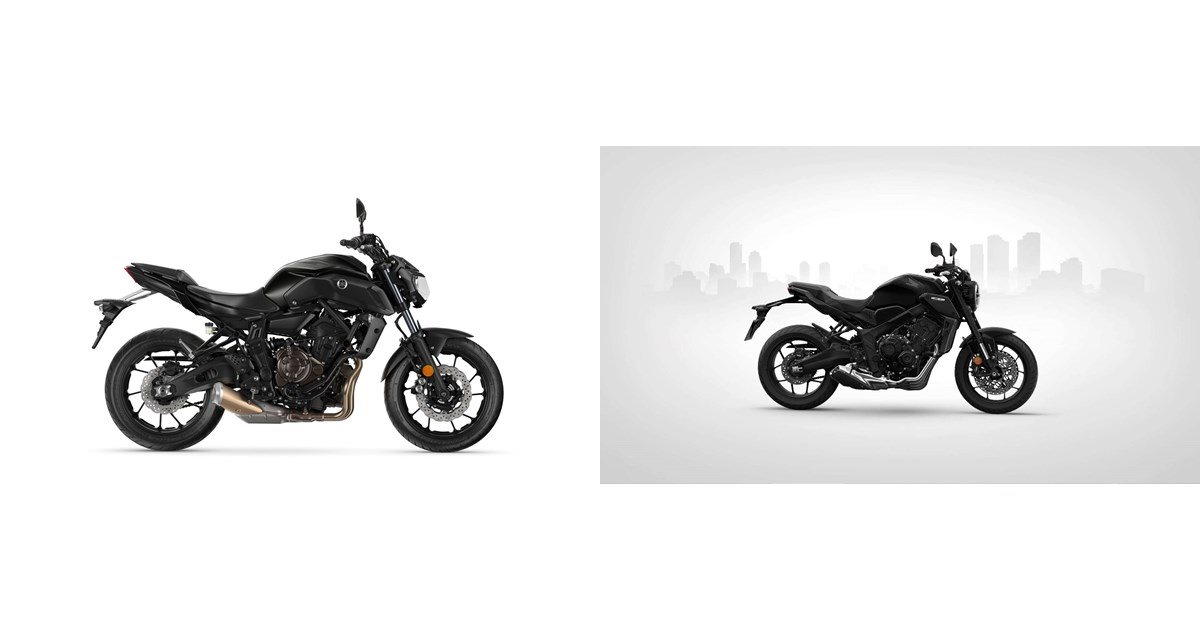 Yamaha mt deals 07 honda cb650r