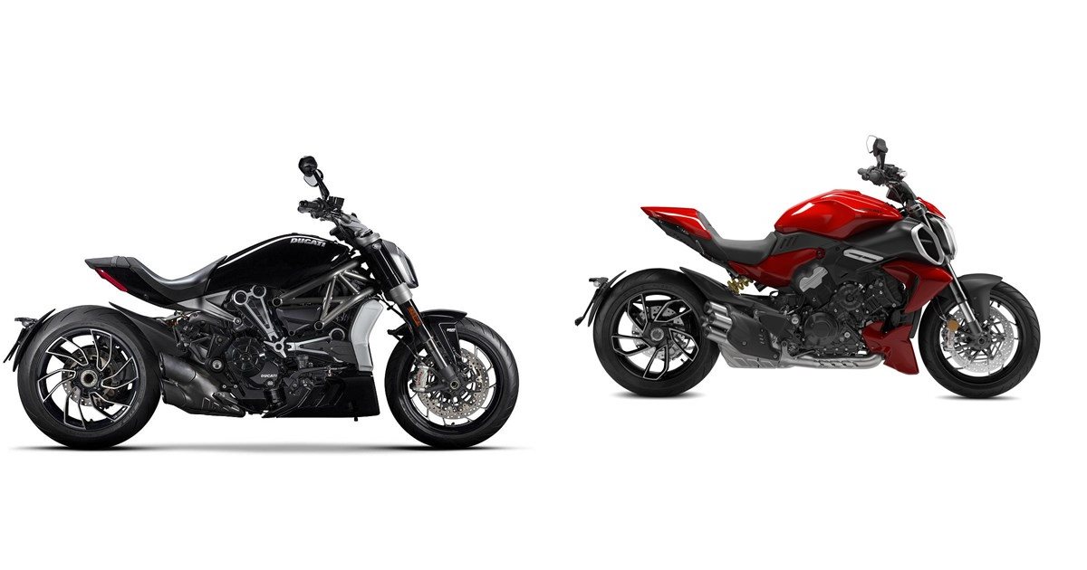 Motorrad Vergleich Ducati XDiavel S 2024 vs. Ducati Diavel V4 2024