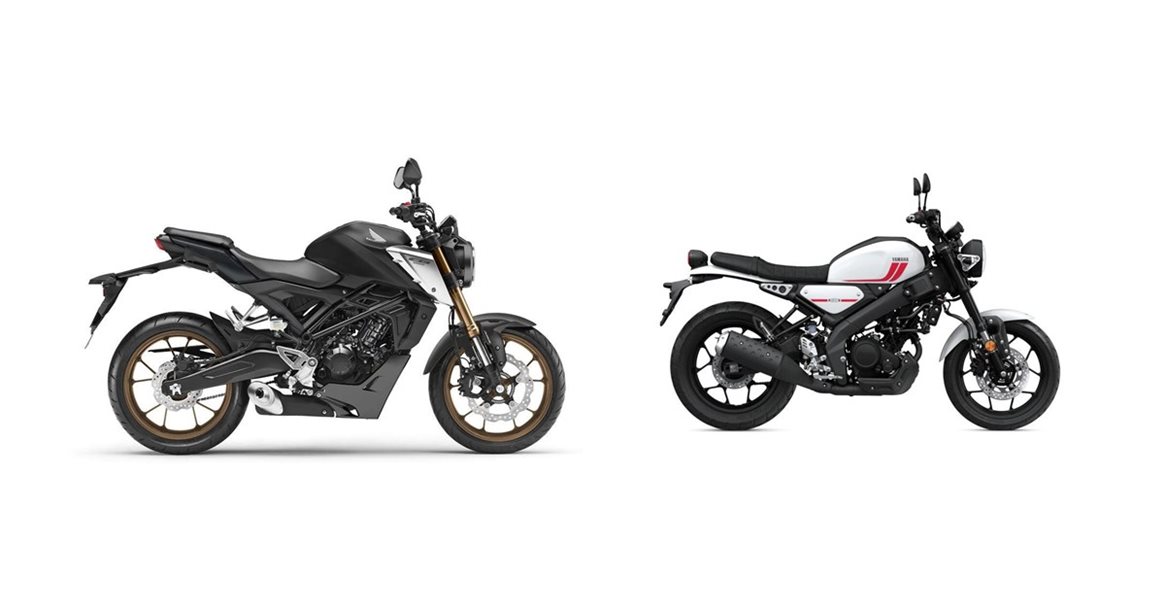 Motorrad Vergleich Honda CB125R 2024 vs. Yamaha XSR125 2024