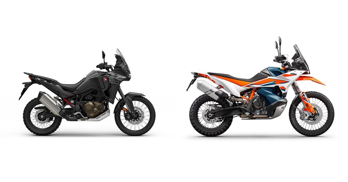 Motorrad Vergleich Honda CRF1100L Africa Twin 2024 vs. KTM 890