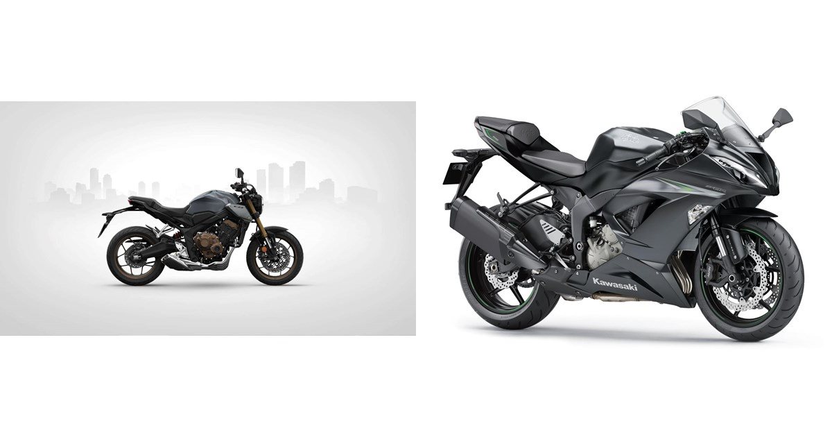 Honda CB650R 2023 vs Kawasaki Ninja ZX-6R 636 2017