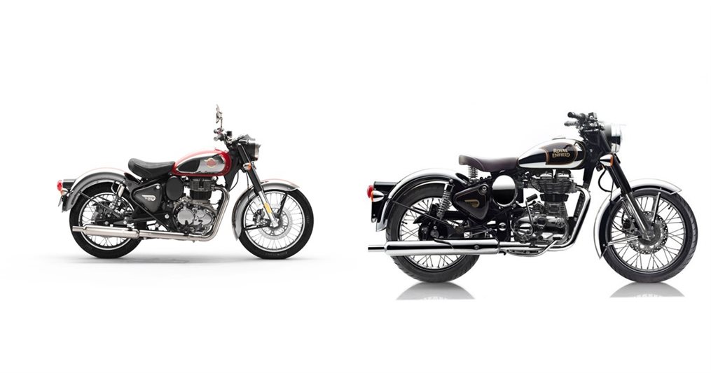 Motorrad Vergleich Royal Enfield Classic 350 2024 vs. Royal Enfield