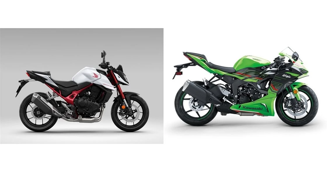 Honda CB750 Hornet 2023 vs Kawasaki Ninja ZX-6R 2024
