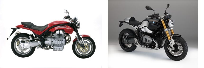 Motorrad Vergleich Moto Guzzi Griso 1100 2007 vs. BMW R nineT 2014