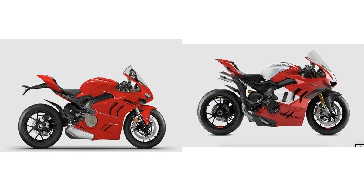 V4.0 R Motorrad Vergleich Ducati Panigale V4 2024 vs. Ducati Panigale V4 R 2024