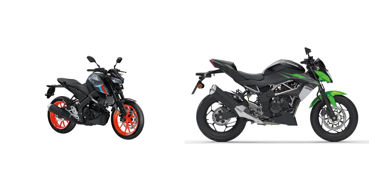 Yamaha MT-125 2021 vs Kawasaki Z125 2024
