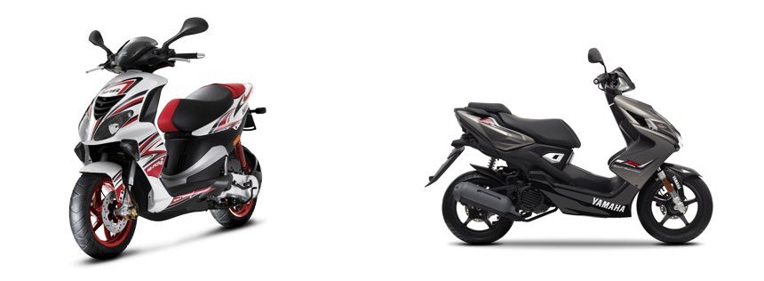 Motorrad Vergleich Piaggio Nrg Power 50 Dd 2t 2009 Vs Yamaha Aerox 4 2019