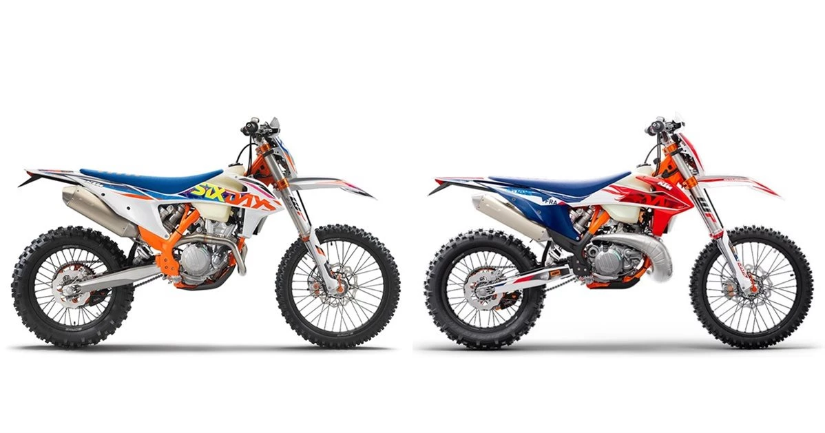 KTM 350 EXC-F Sixdays 2022 vs KTM 300 EXC SIX DAYS 2023