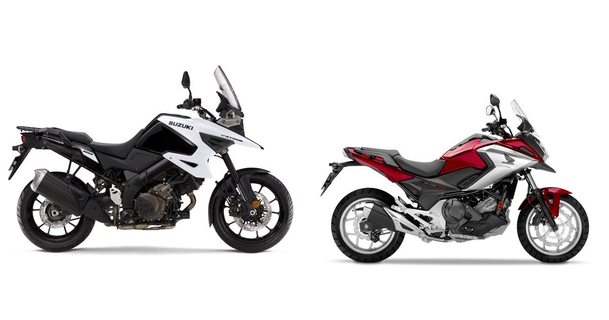 Motorrad Vergleich Suzuki V-Strom 1050 2021 vs. Honda NC750X 2018