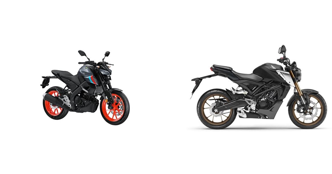 Motorrad Vergleich Yamaha Mt 125 2021 Vs Honda Cb125r 2024