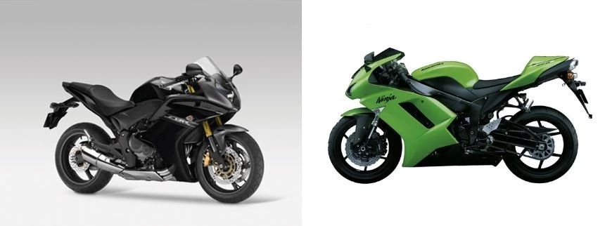 Honda CBR 600 F 2011 vs Kawasaki Ninja ZX-6R 2007