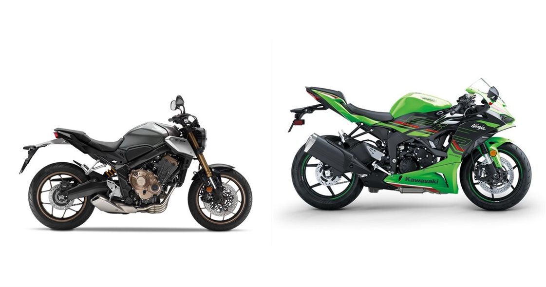 Honda CB650R 2021 vs Kawasaki Ninja ZX-6R 2024