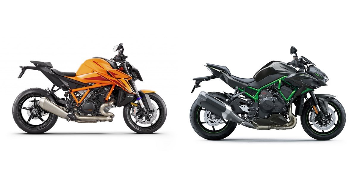 KTM 1390 Super Duke R EVO 2024 vs Kawasaki Z H2 2023