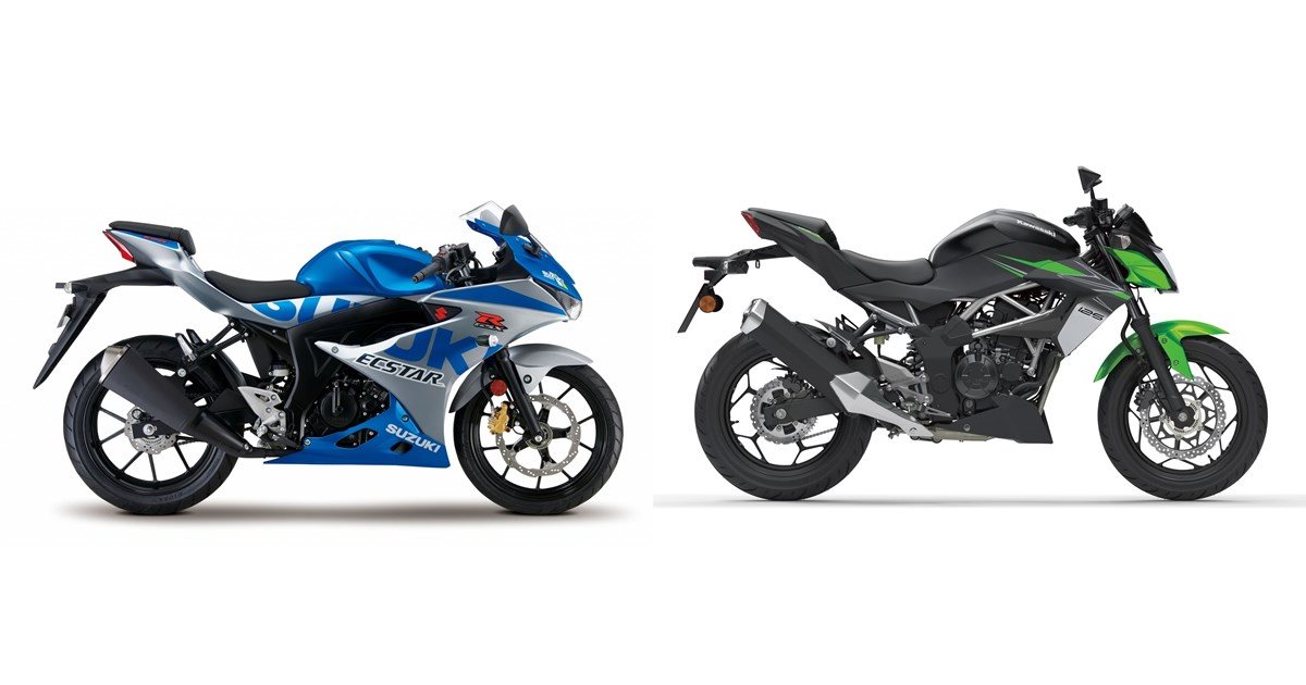 Suzuki GSX-R 125 2021 vs Kawasaki Z125 2024