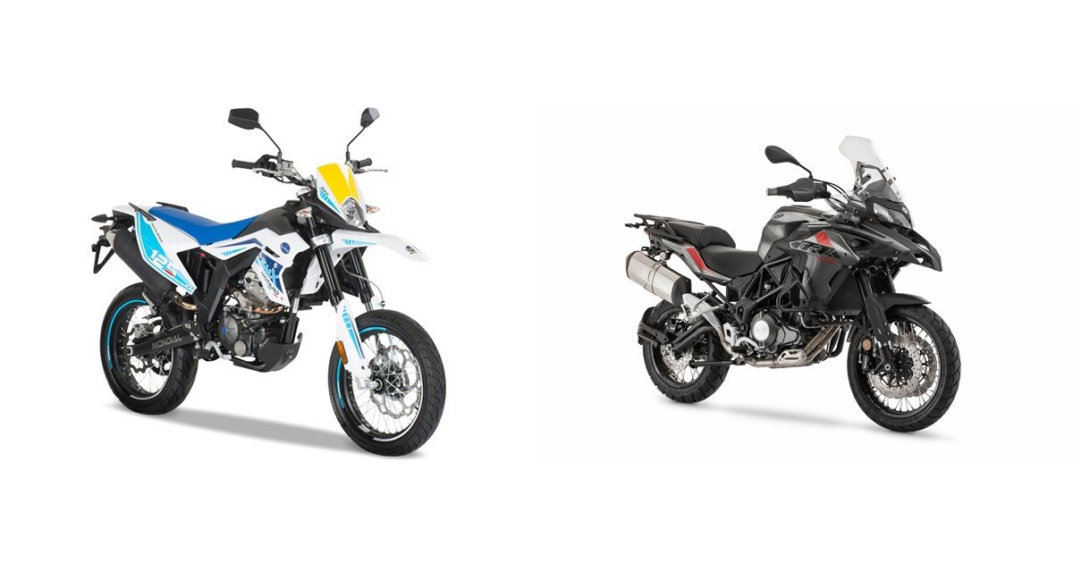 Motorrad Vergleich FB Mondial SMX 125i Supermoto 2019 vs. Benelli TRK ...