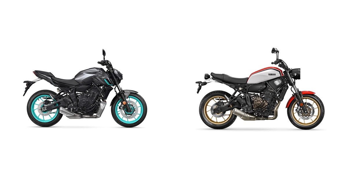 Yamaha MT-07 2024 vs Yamaha XSR700 2021