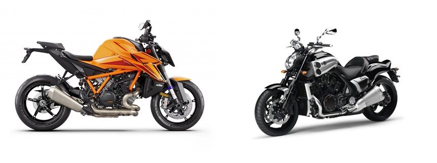 KTM 1390 Super Duke R EVO 2024 vs Yamaha V-MAX 2012
