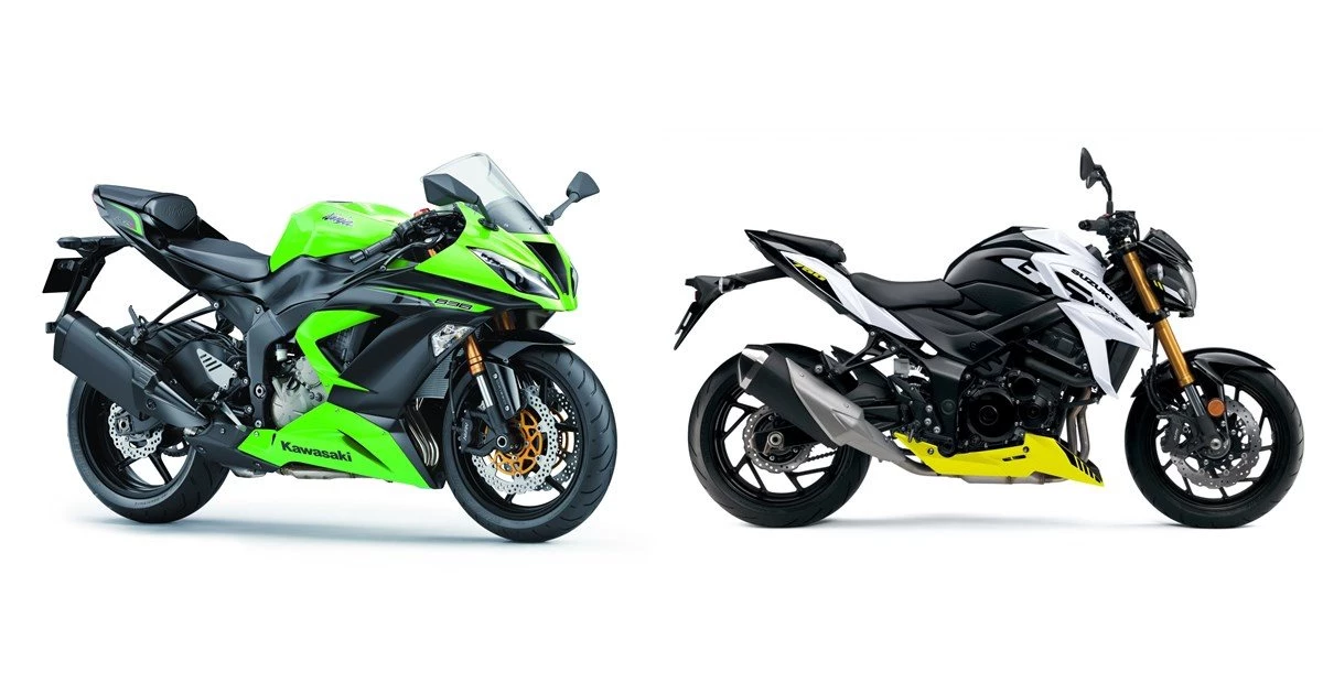 Kawasaki Ninja ZX-6R 636 2013 vs Suzuki GSX-S750 2021