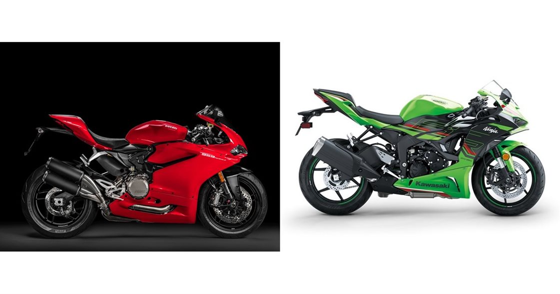 Ducati 959 Panigale 2019 vs Kawasaki Ninja ZX-6R 2024