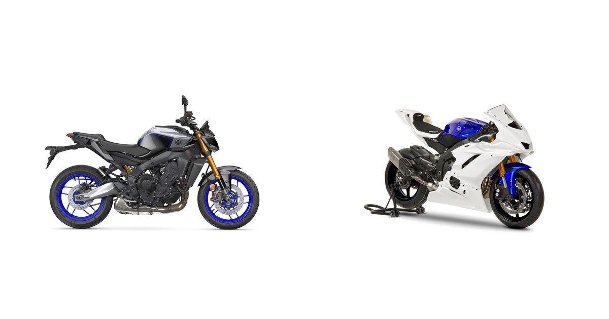 Motorrad Vergleich Yamaha MT09 SP 2024 vs. Yamaha R6 GYTR 2024