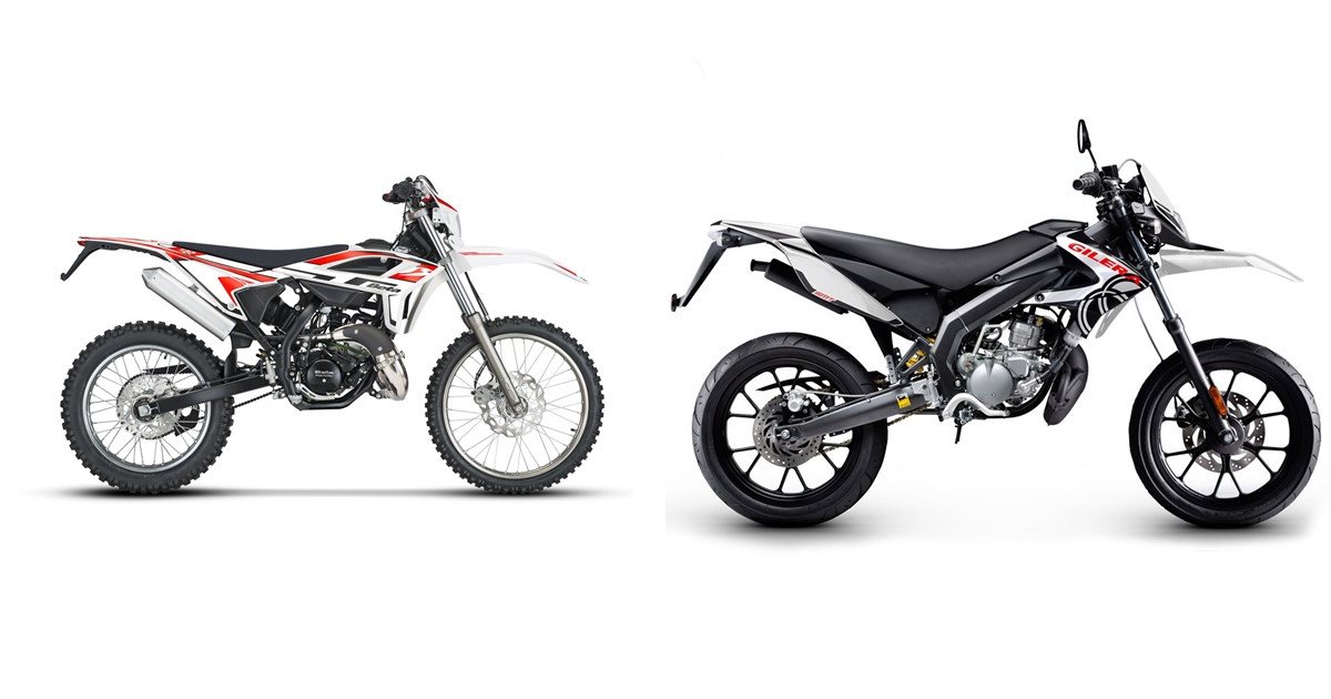 Motorrad Vergleich Beta RR 2T 50 2023 vs. Gilera SMT 50 2T 2015