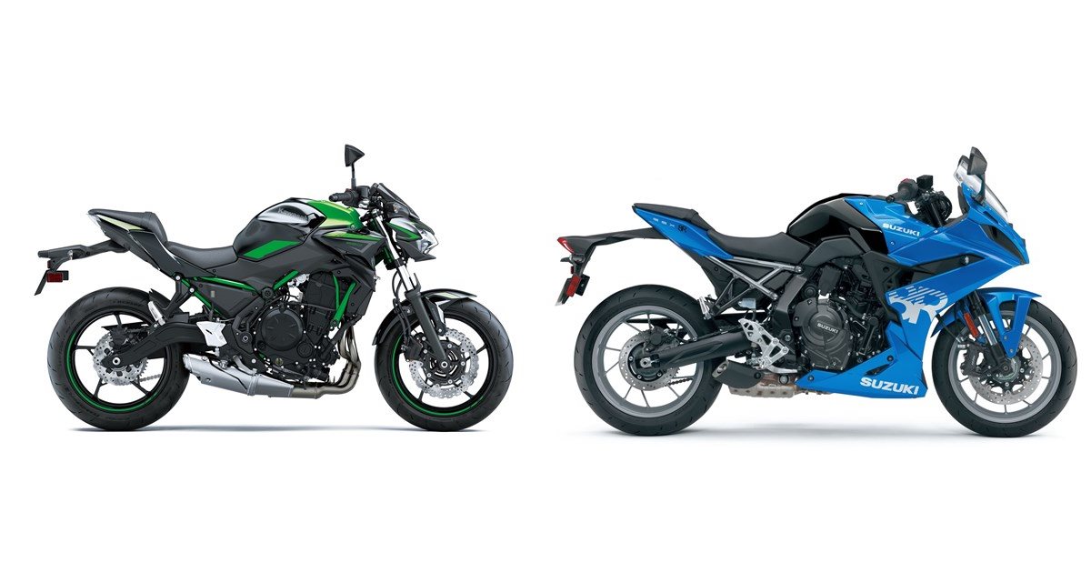 Kawasaki Z650 2022 vs Suzuki GSX-8R 2024