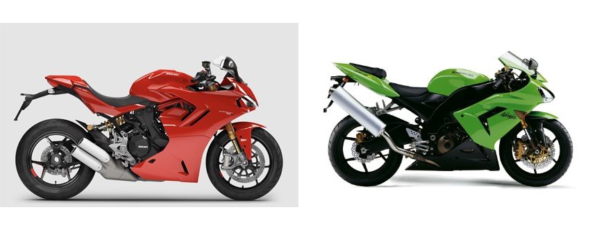 Ducati SuperSport 950 S 2024 vs Kawasaki Ninja ZX-10R 2005