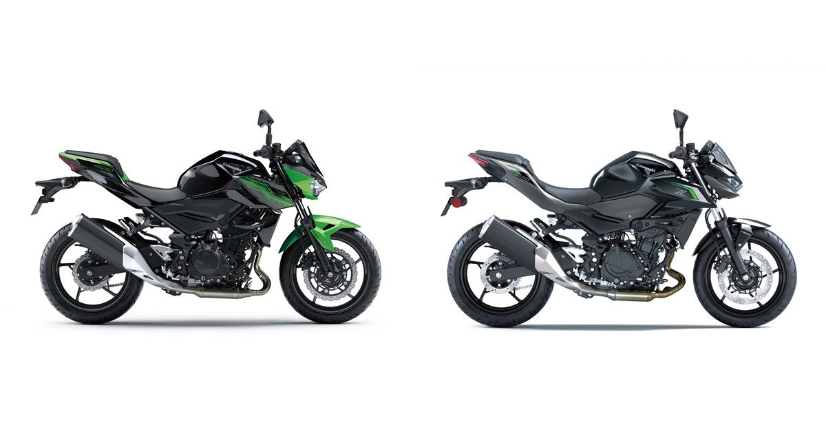 Motorrad Vergleich Kawasaki Z 400 2020 vs. Kawasaki Z 500 2024