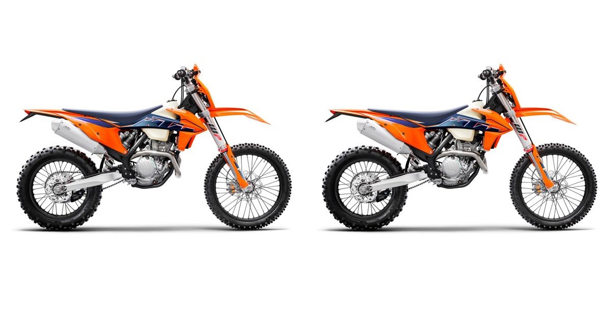 KTM 150 EXC TPI 2023 vs KTM 250 EXC-F 2022